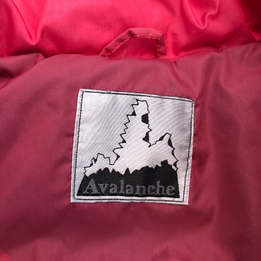 AVALANCHE Down Feather Jacket Women's SMALL Winter Puffer Full Zip Pink Snow - Picture 5 of 7